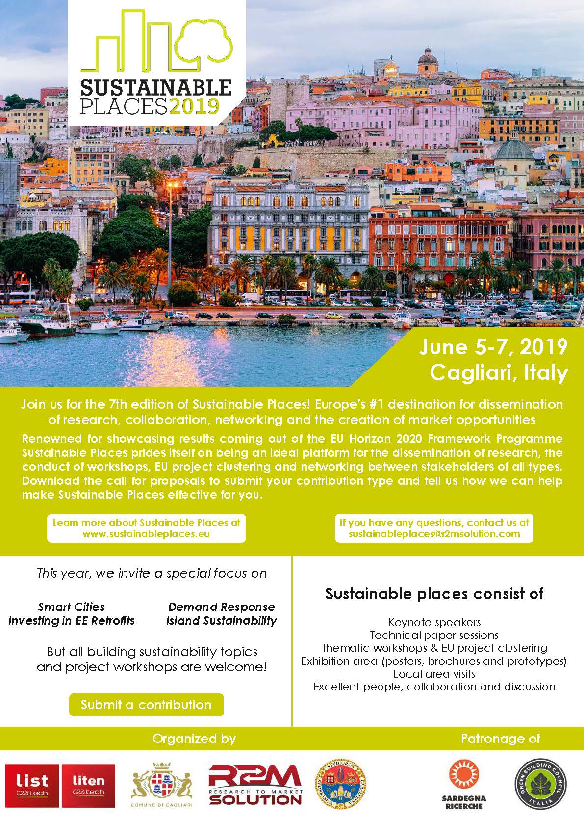 SUSTAINABLE PLACES 2019